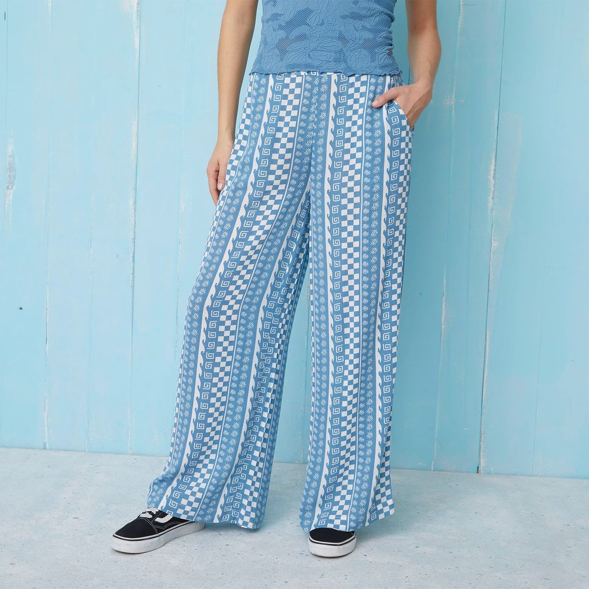 DOO AUSTRALIA - Pantalón Palazzo Tiro Medio Mujer Doo Australia