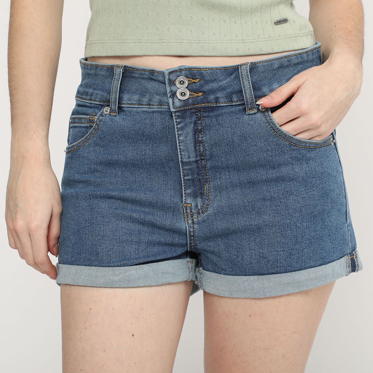 AMERICAN ABBEY - Short Tiro Medio Mujer American Abbey