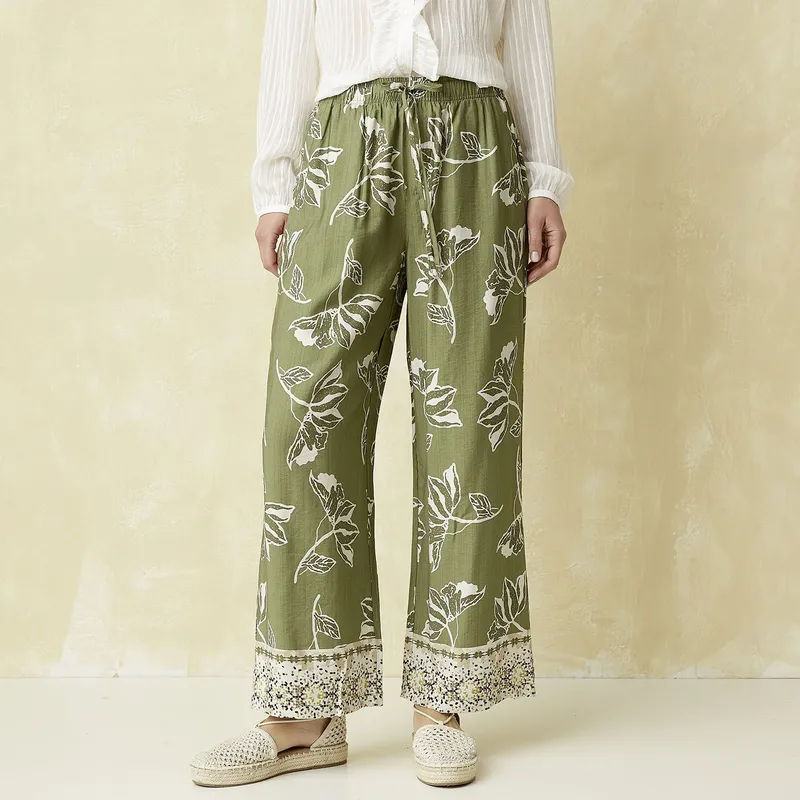 UNIVERSITY CLUB - Pantalón Fluido Tiro Alto Mujer University Club