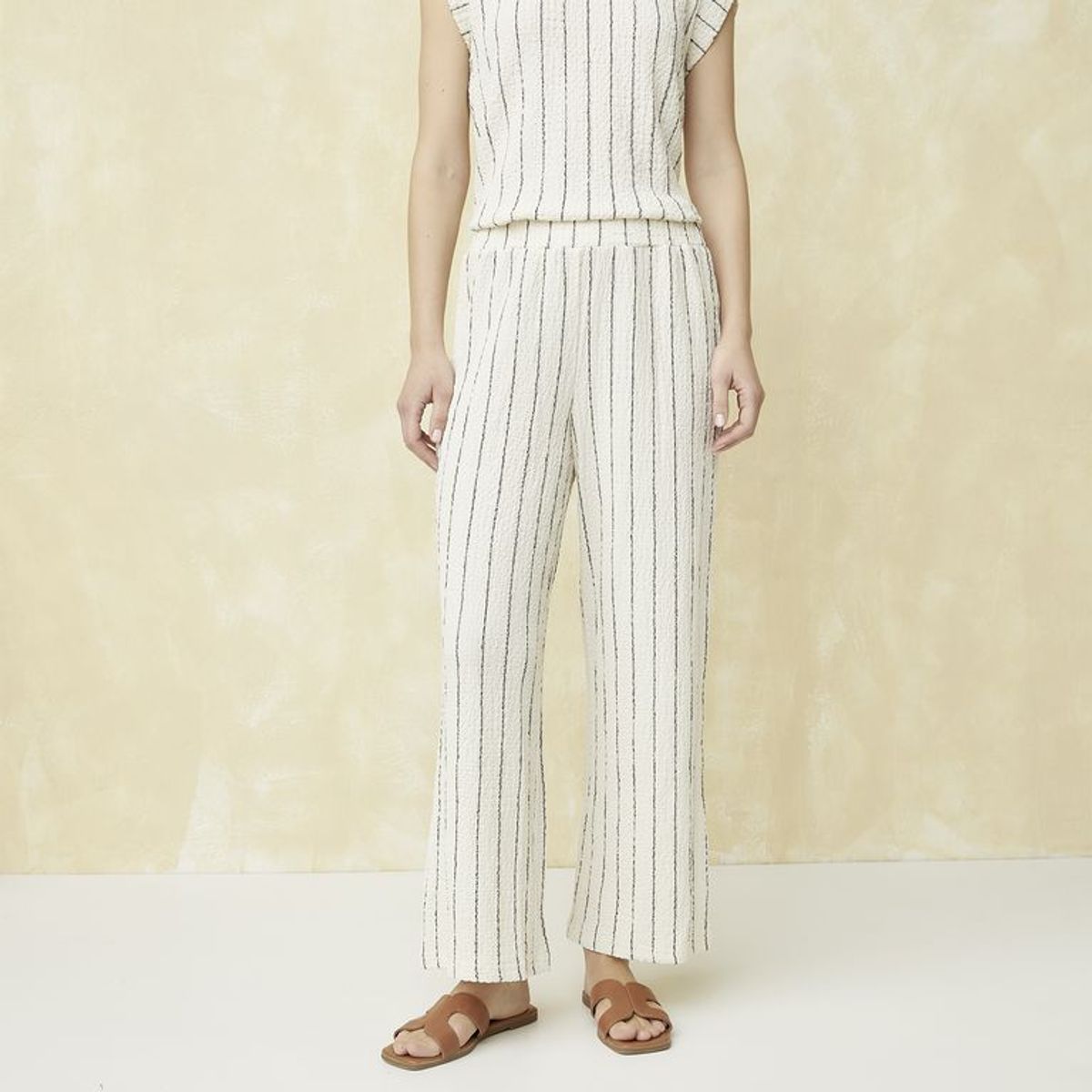 UNIVERSITY CLUB - Pantalón Wide Leg Tiro Alto Mujer University Club