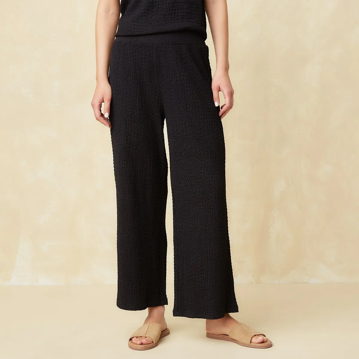 UNIVERSITY CLUB - Pantalón Wide Leg Tiro Alto Mujer University Club