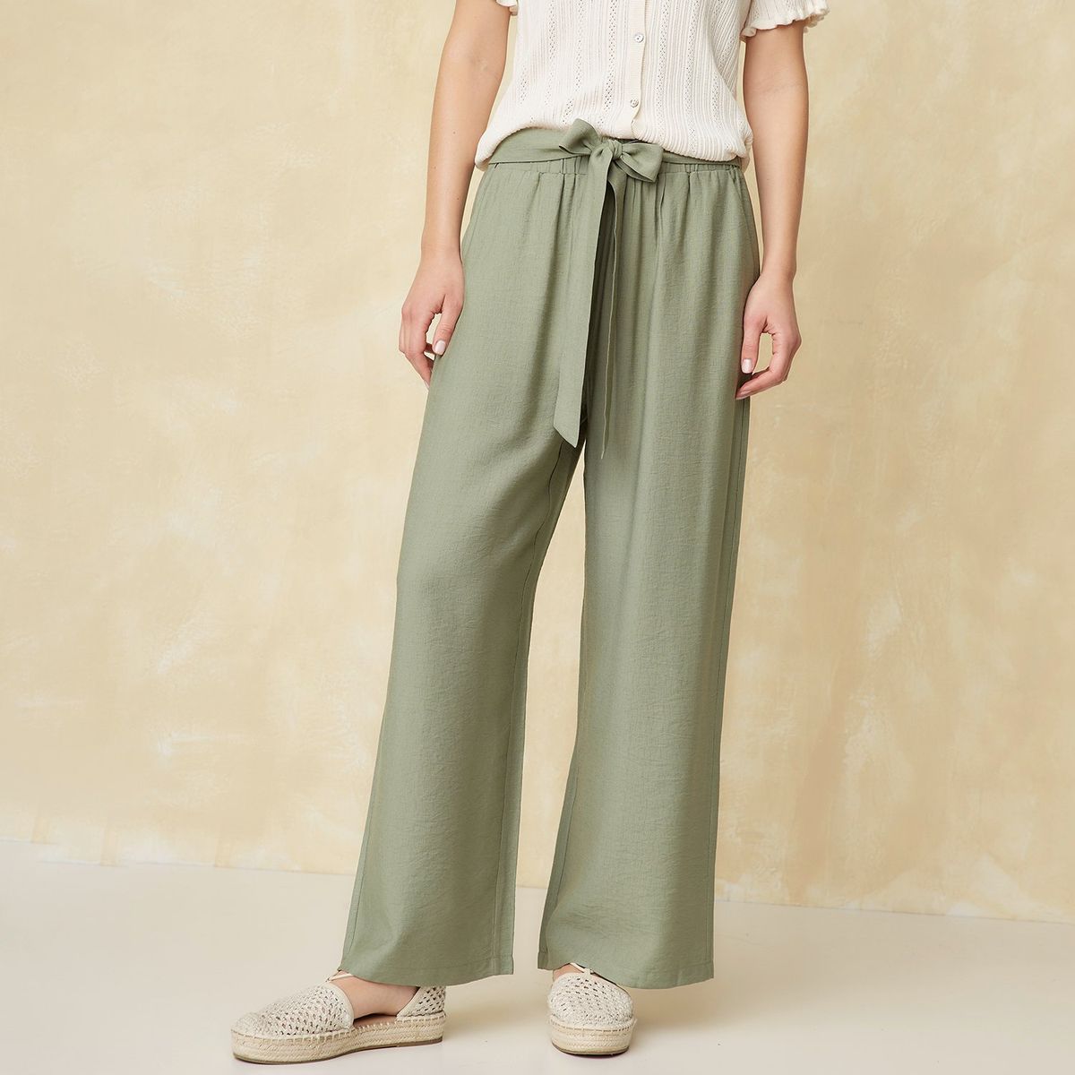 UNIVERSITY CLUB - Pantalón Fluido Tiro Alto Mujer University Club