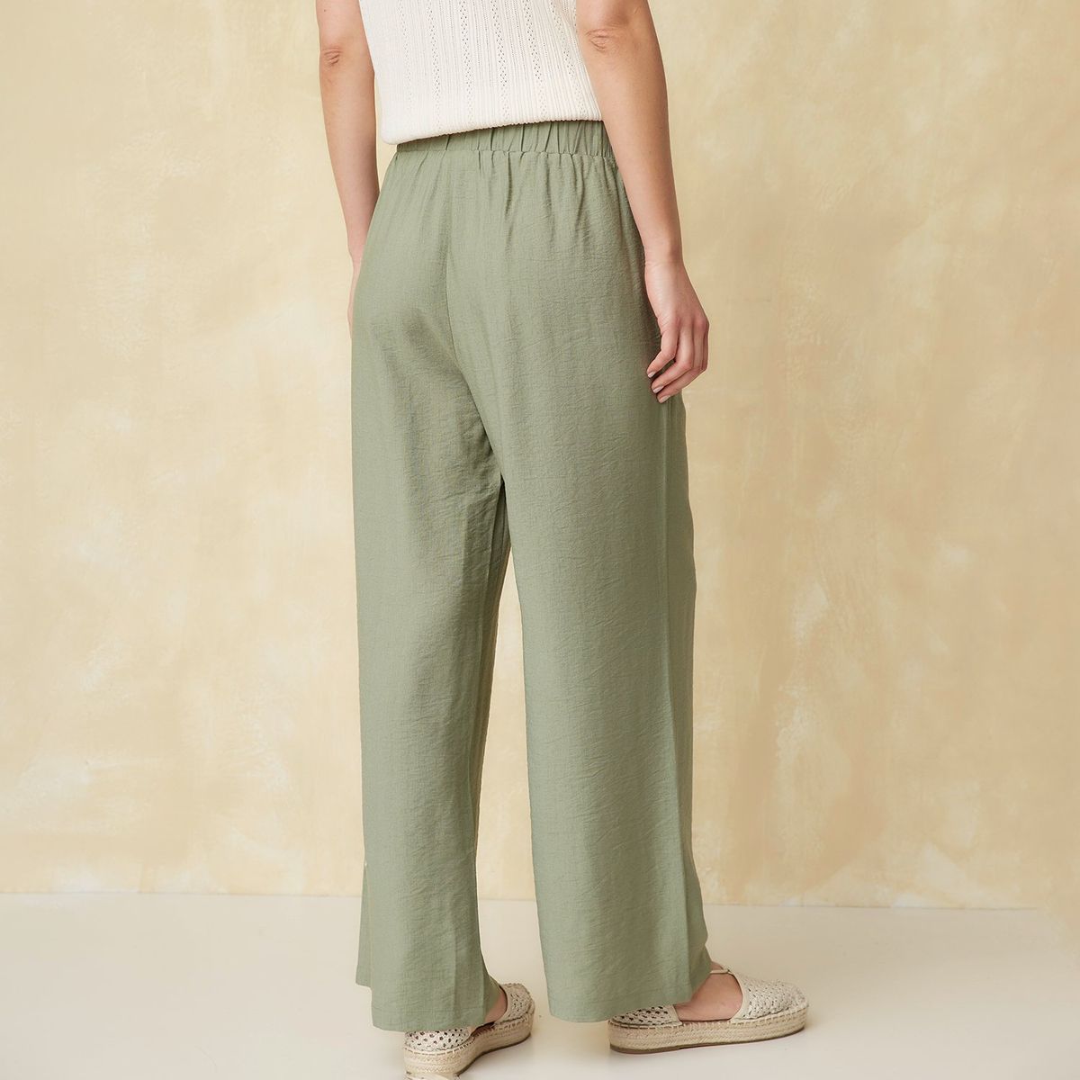 UNIVERSITY CLUB - Pantalón Fluido Tiro Alto Mujer University Club