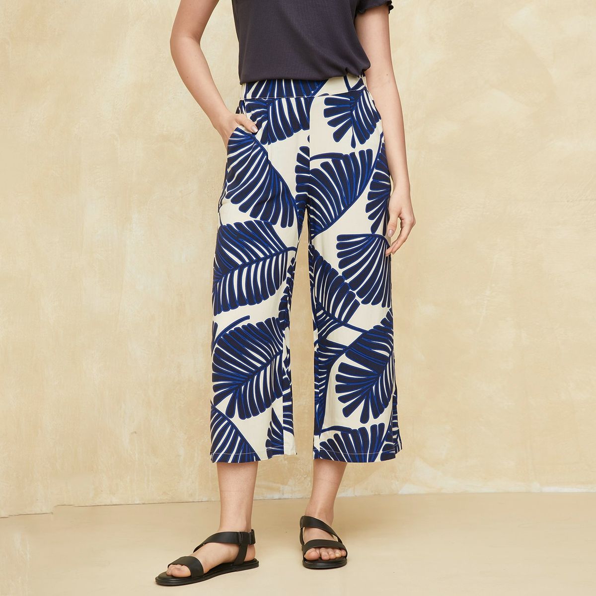 UNIVERSITY CLUB - Pantalón Culotte Tiro Medio Mujer University Club