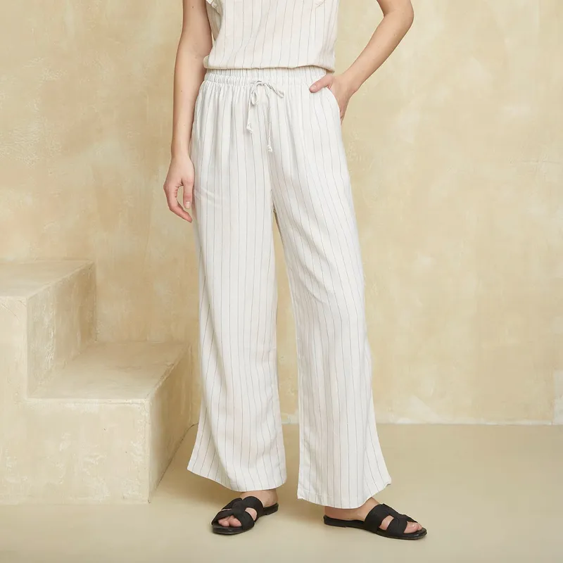 UNIVERSITY CLUB - Pantalón Fluido Tiro Alto Mujer University Club