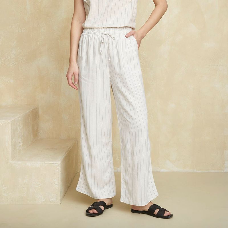 UNIVERSITY CLUB - Pantalón Fluido Tiro Alto Mujer University Club