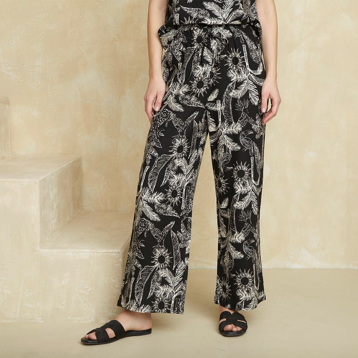 UNIVERSITY CLUB - Pantalón Fluido Tiro Alto Mujer University Club