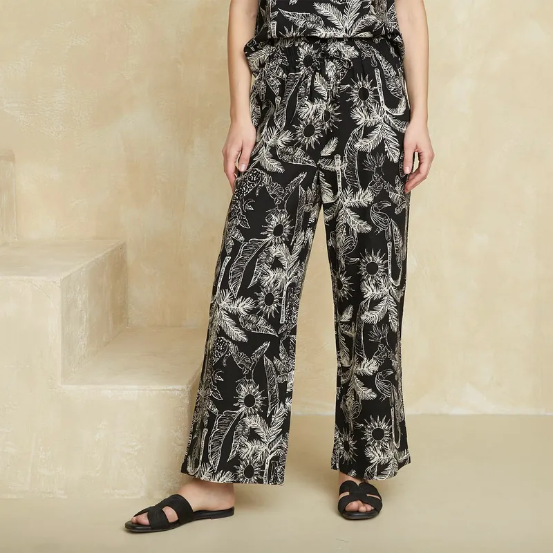 UNIVERSITY CLUB - Pantalón Fluido Tiro Alto Mujer University Club