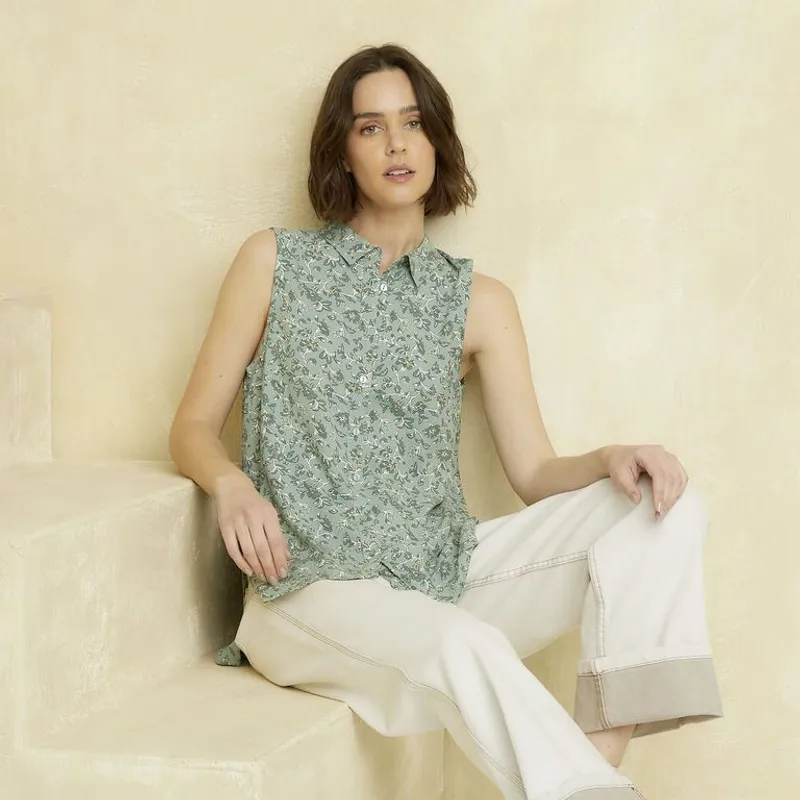 UNIVERSITY CLUB - Blusa Sin Mangas Mujer University Club