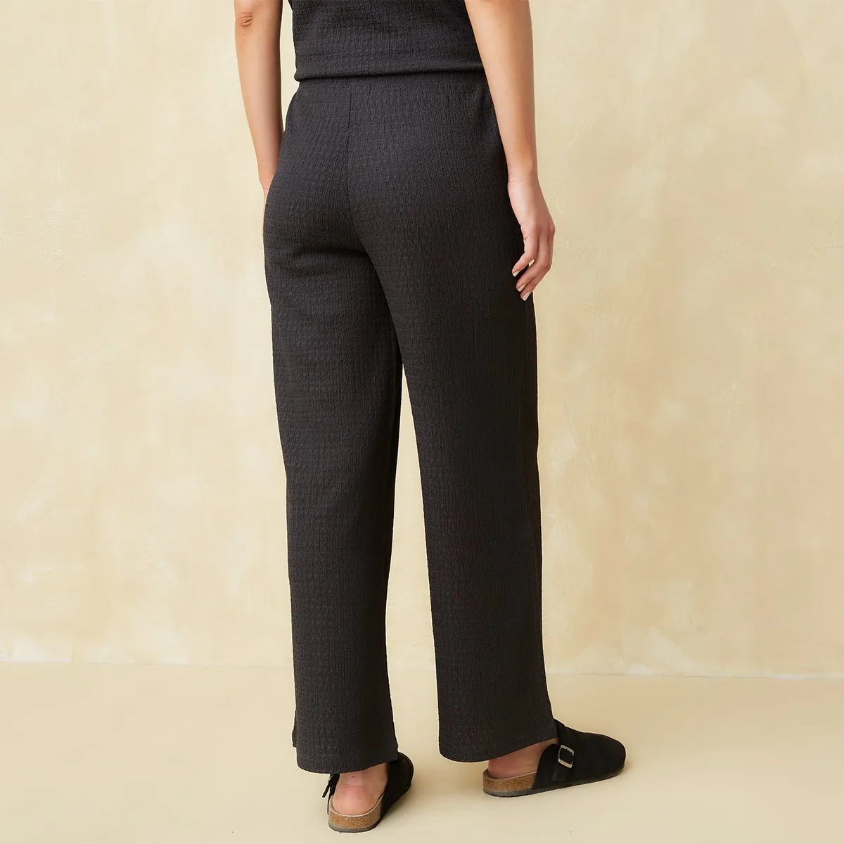 UNIVERSITY CLUB - Pantalón Wide Leg Tiro Medio Mujer University Club