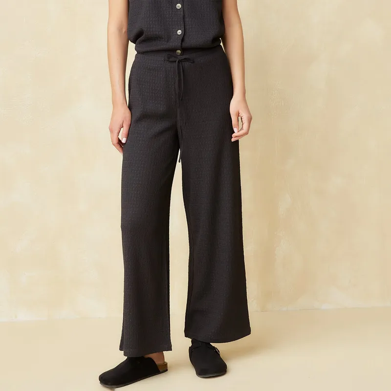 UNIVERSITY CLUB - Pantalón Wide Leg Tiro Medio Mujer University Club