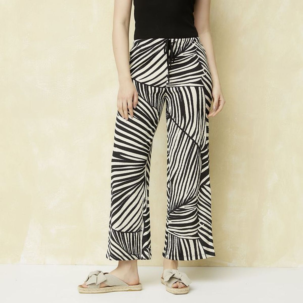 UNIVERSITY CLUB - Pantalón Wide Leg Tiro Medio Mujer University Club