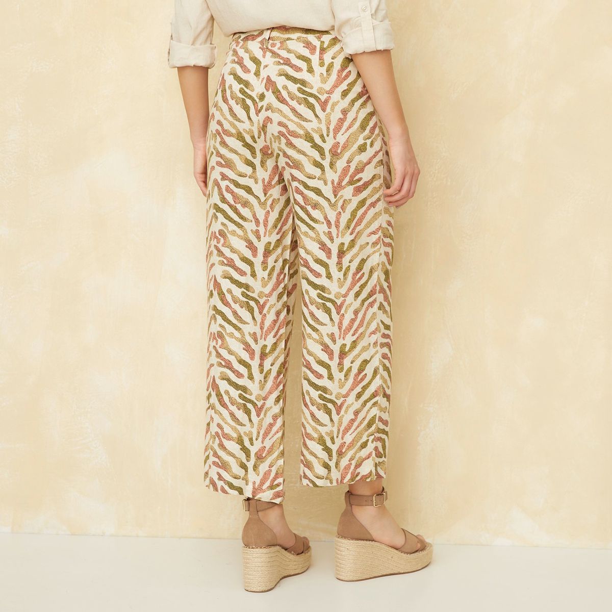 UNIVERSITY CLUB - Pantalón Wide Leg Tiro Alto Mujer University Club