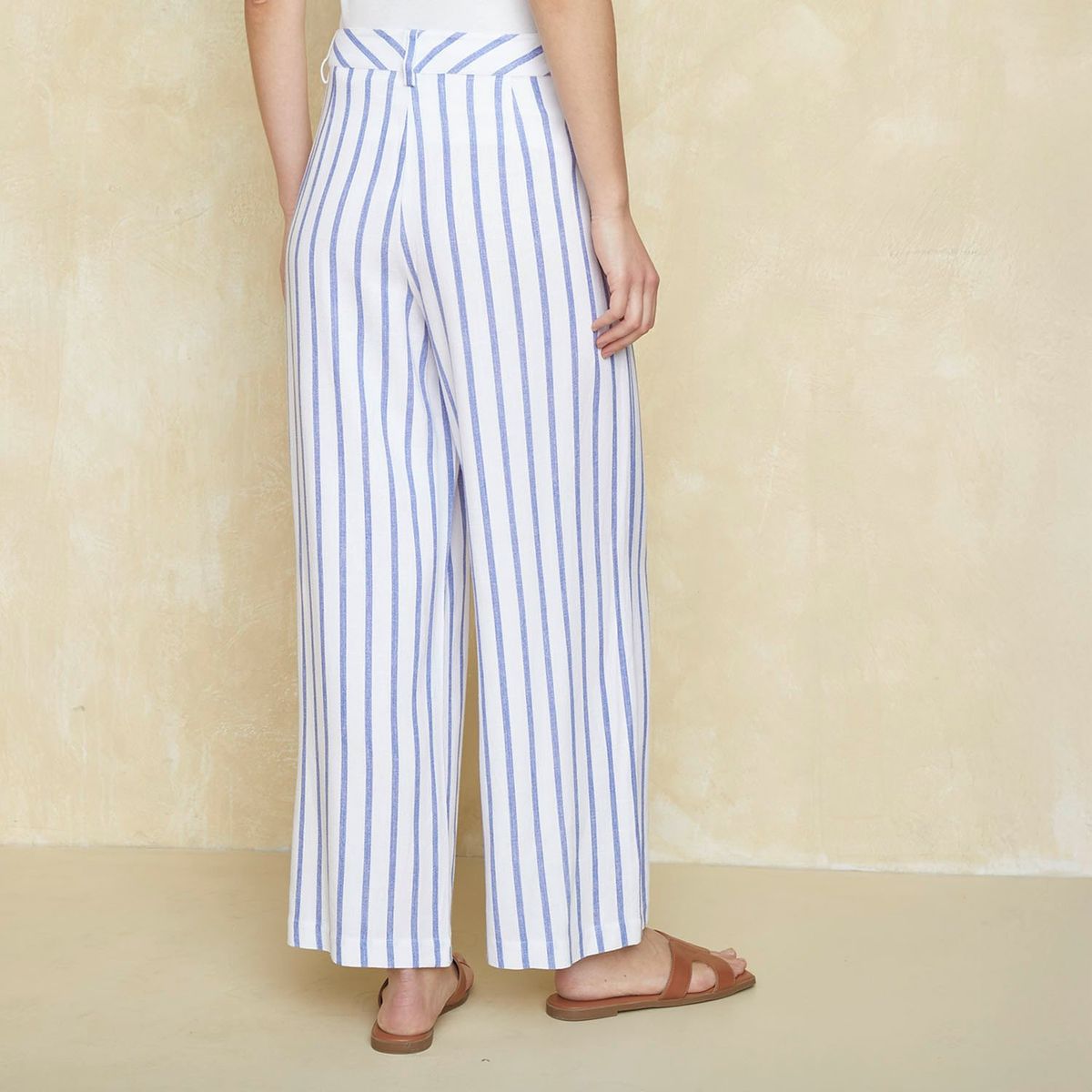 UNIVERSITY CLUB - Pantalón Wide Leg Tiro Alto Mujer University Club