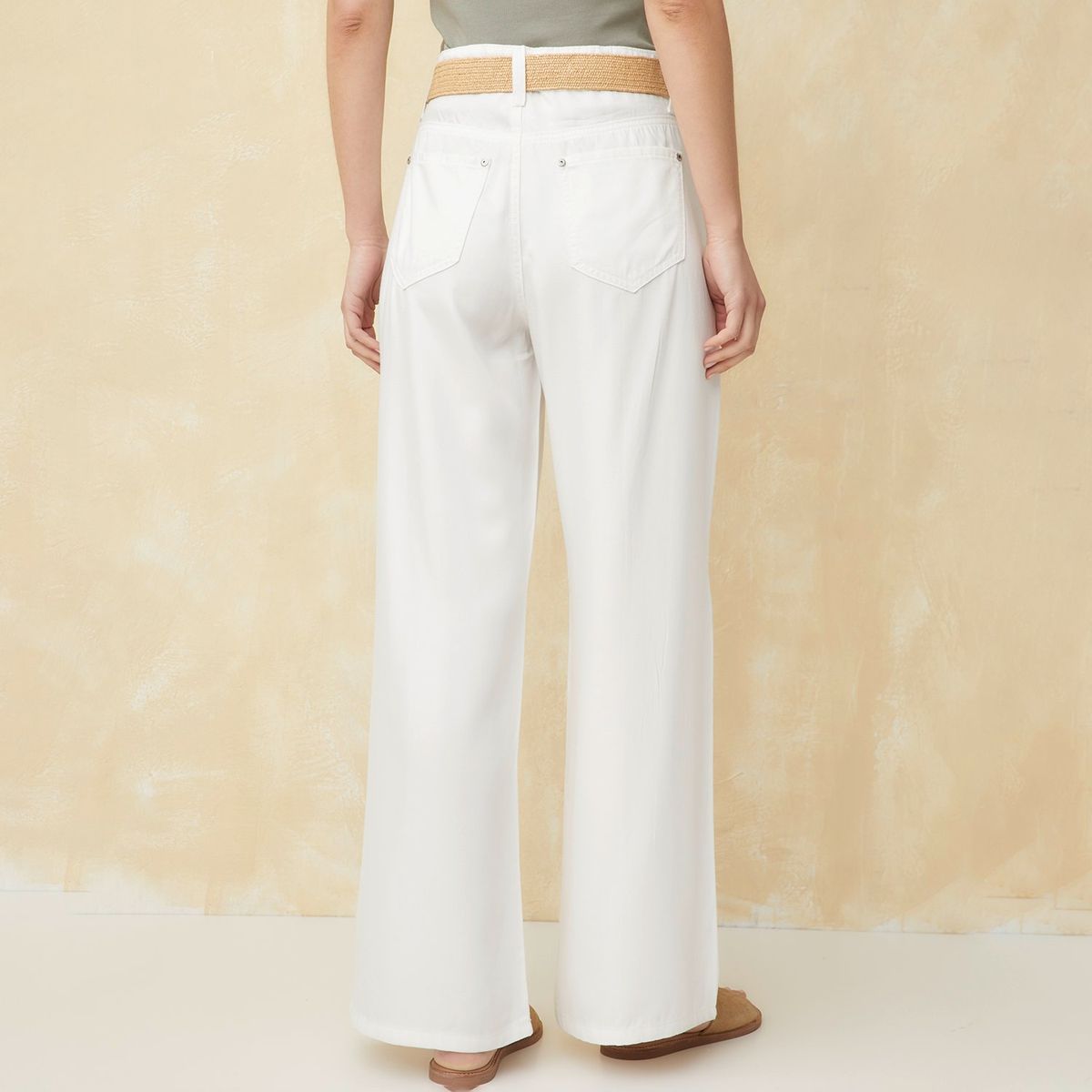 UNIVERSITY CLUB - Pantalón Wide Leg Tiro Alto Mujer University Club