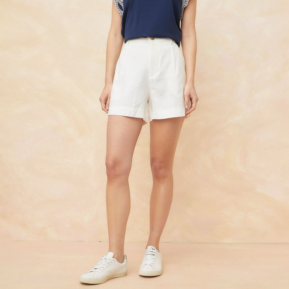 ELLE - Short Tiro Alto Mujer Elle