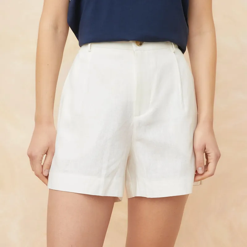 ELLE - Short Tiro Alto Mujer Elle