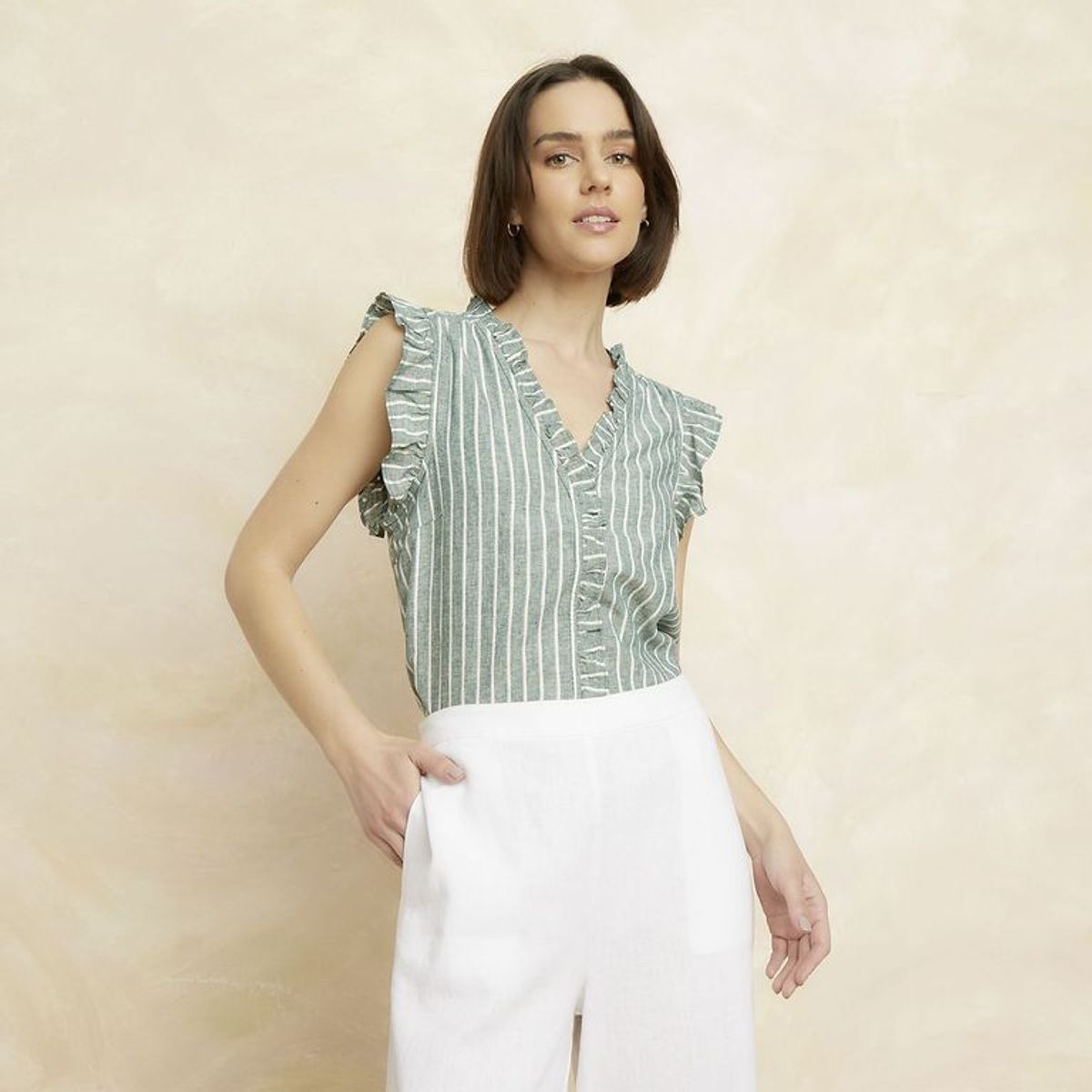 ELLE - Blusa Casual Mujer Elle