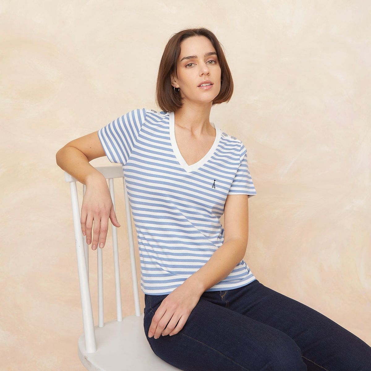 ELLE - Polo Manga Corta Mujer Elle