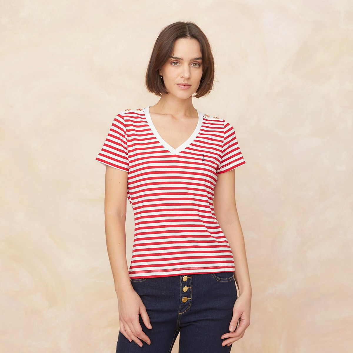 ELLE - Polo Manga Corta Mujer Elle