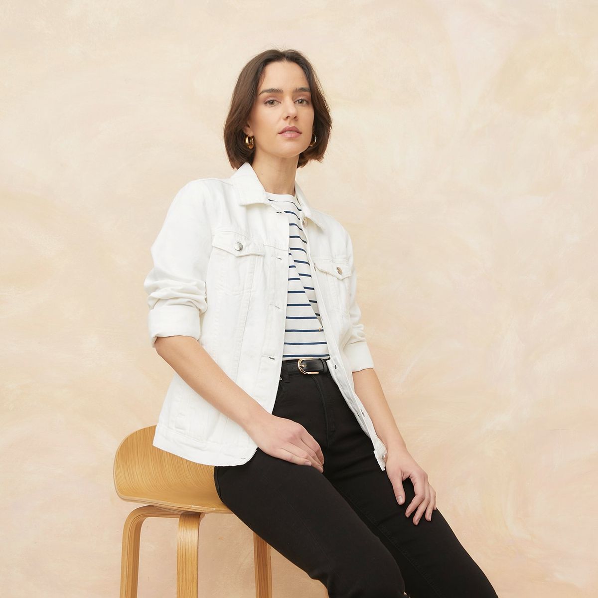 ELLE - Casaca Denim Mujer Elle