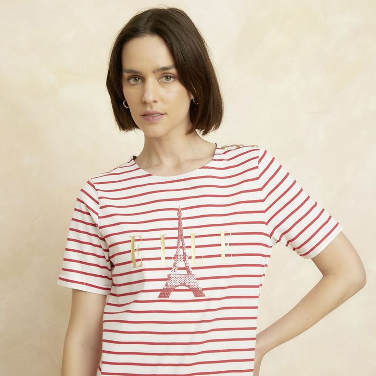 ELLE - Polo Casual Mujer Elle