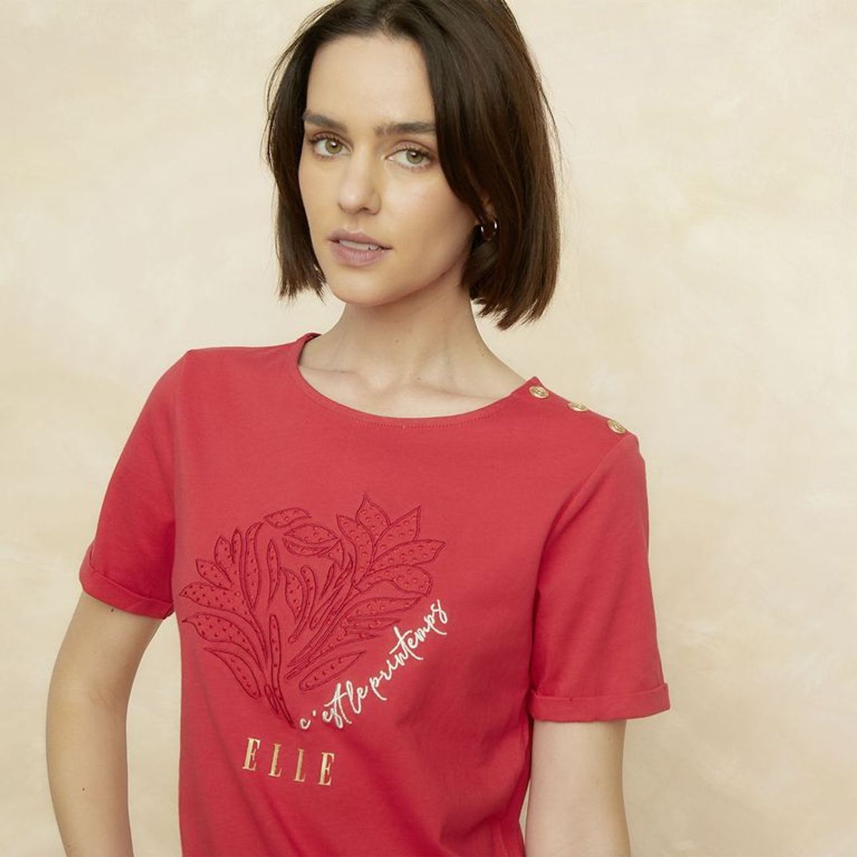 ELLE - Polo Casual Mujer Elle