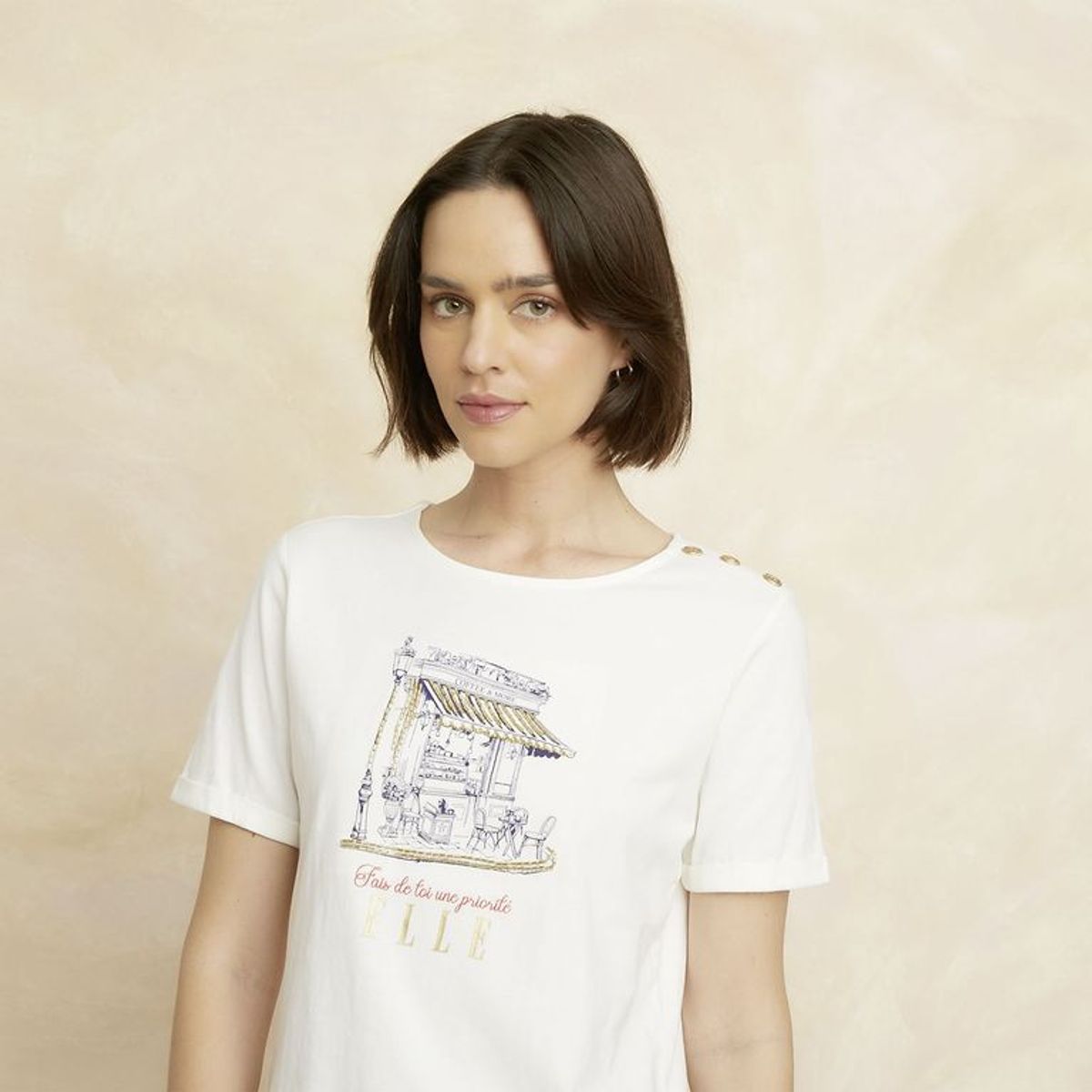 ELLE - Polo Casual Mujer Elle