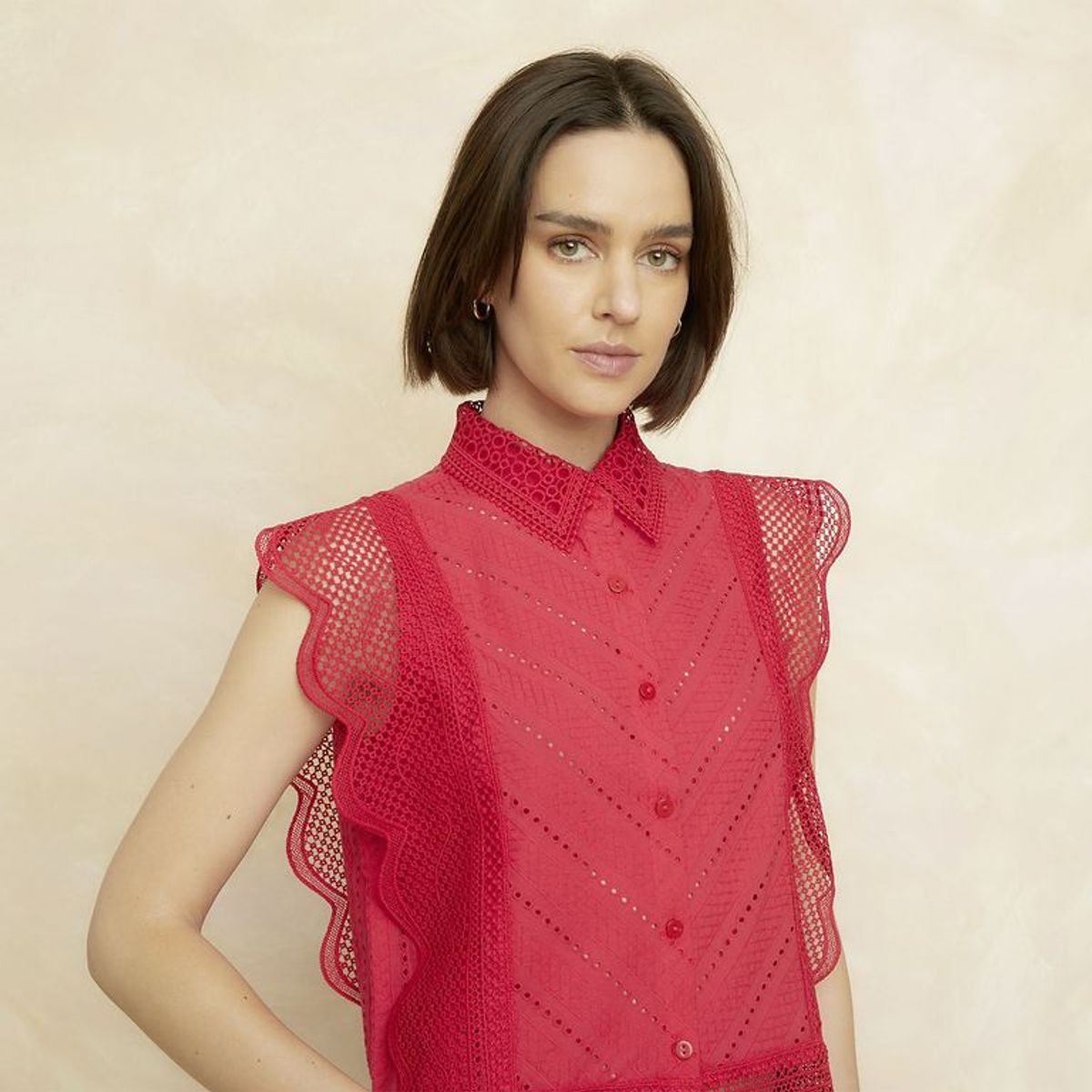 ELLE - Blusa Sin Mangas Mujer Elle