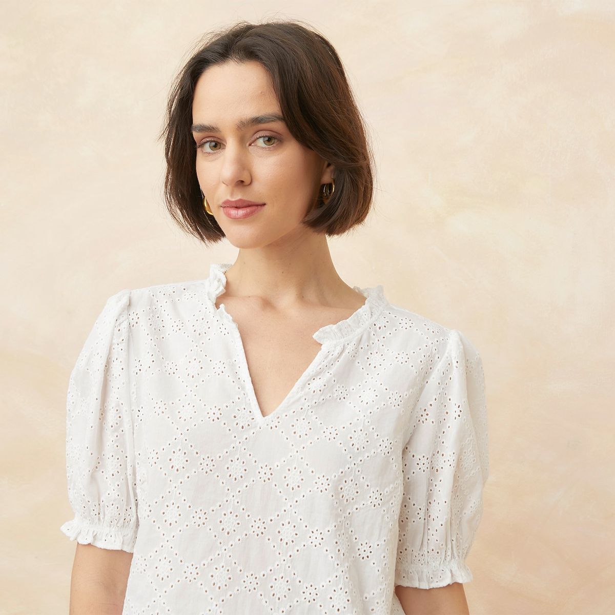 ELLE - Blusa Manga Corta Mujer Elle