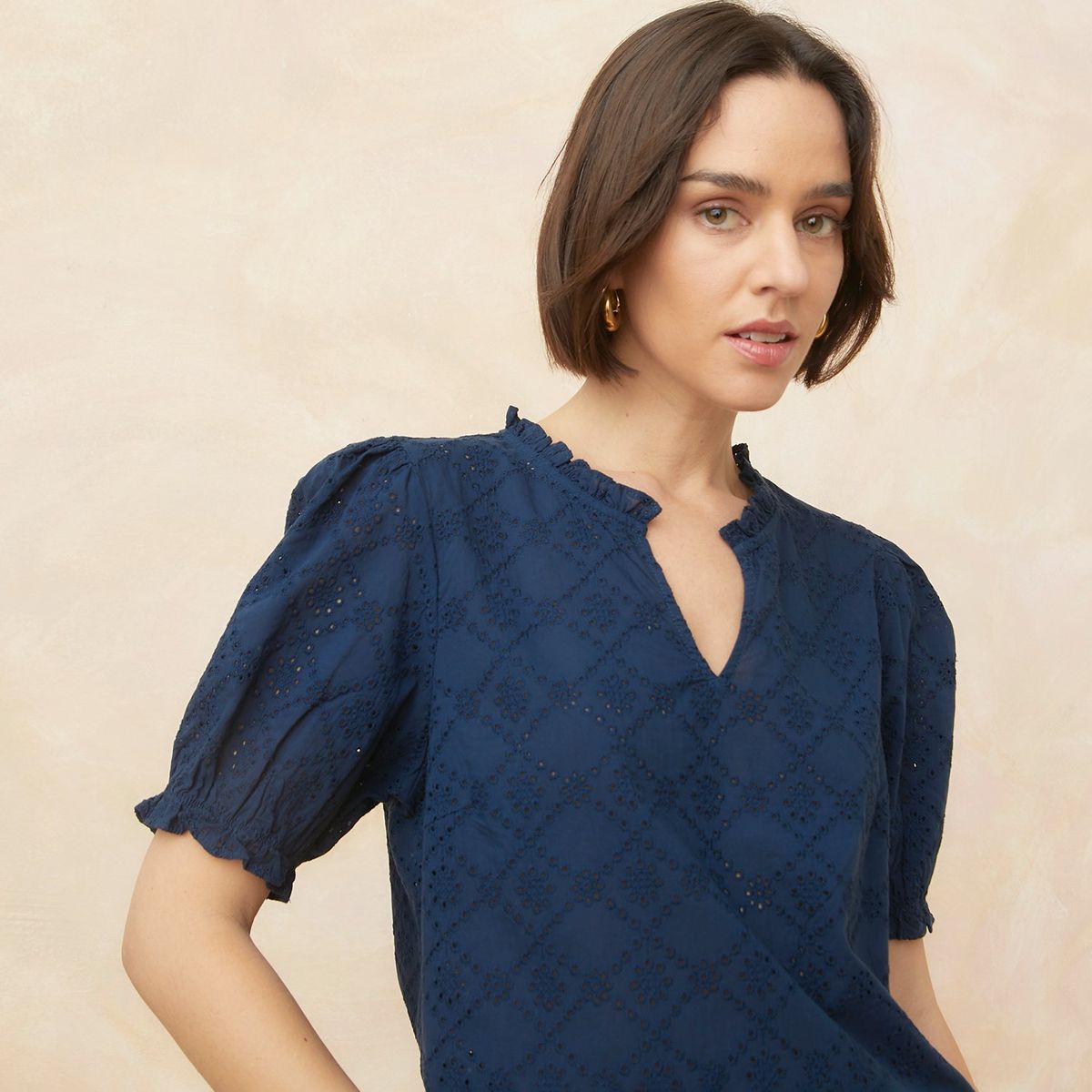 ELLE - Blusa Manga Corta Mujer Elle