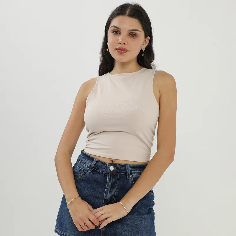 SYBILLA - Polo Sin Mangas Mujer Sybilla