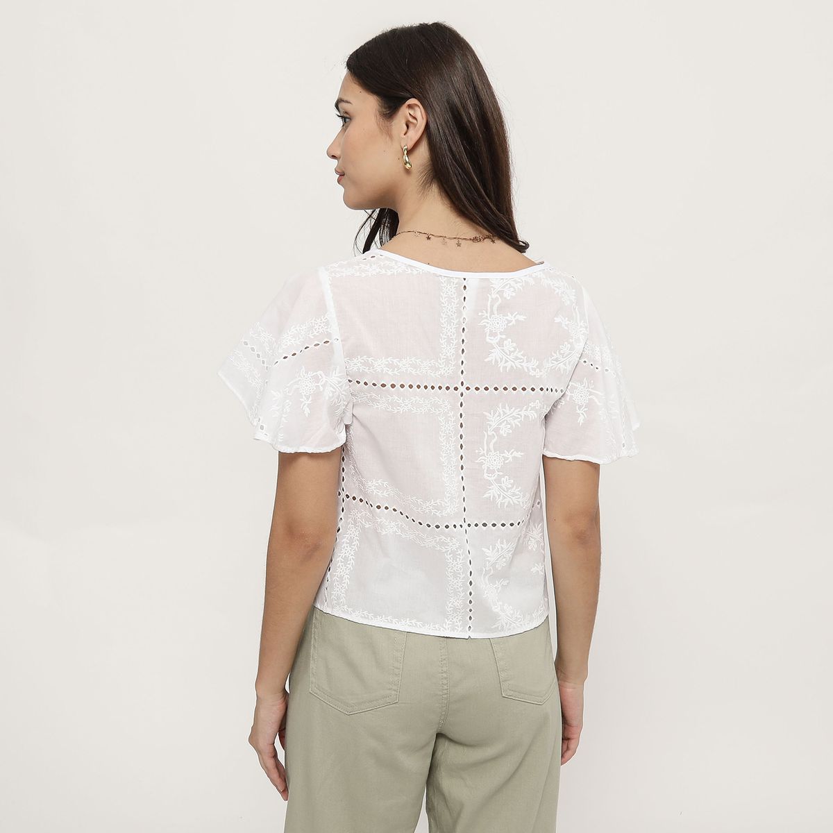 SYBILLA - Blusa Manga Corta Mujer Sybilla