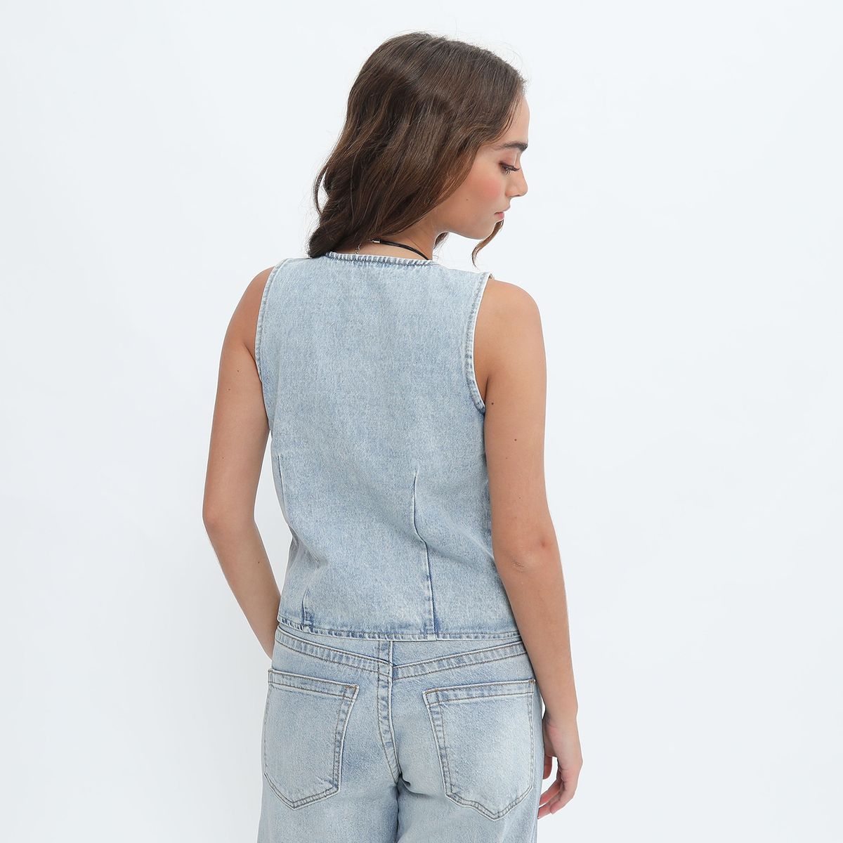 SYBILLA - Chaleco Denim Mujer Sybilla