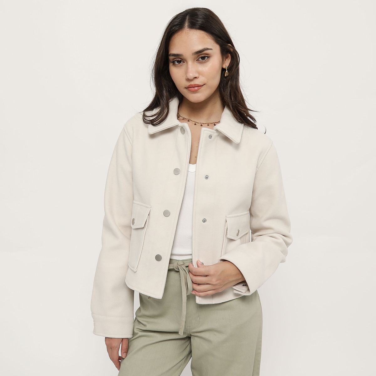 SYBILLA - Casaca Trucker Mujer Sybilla