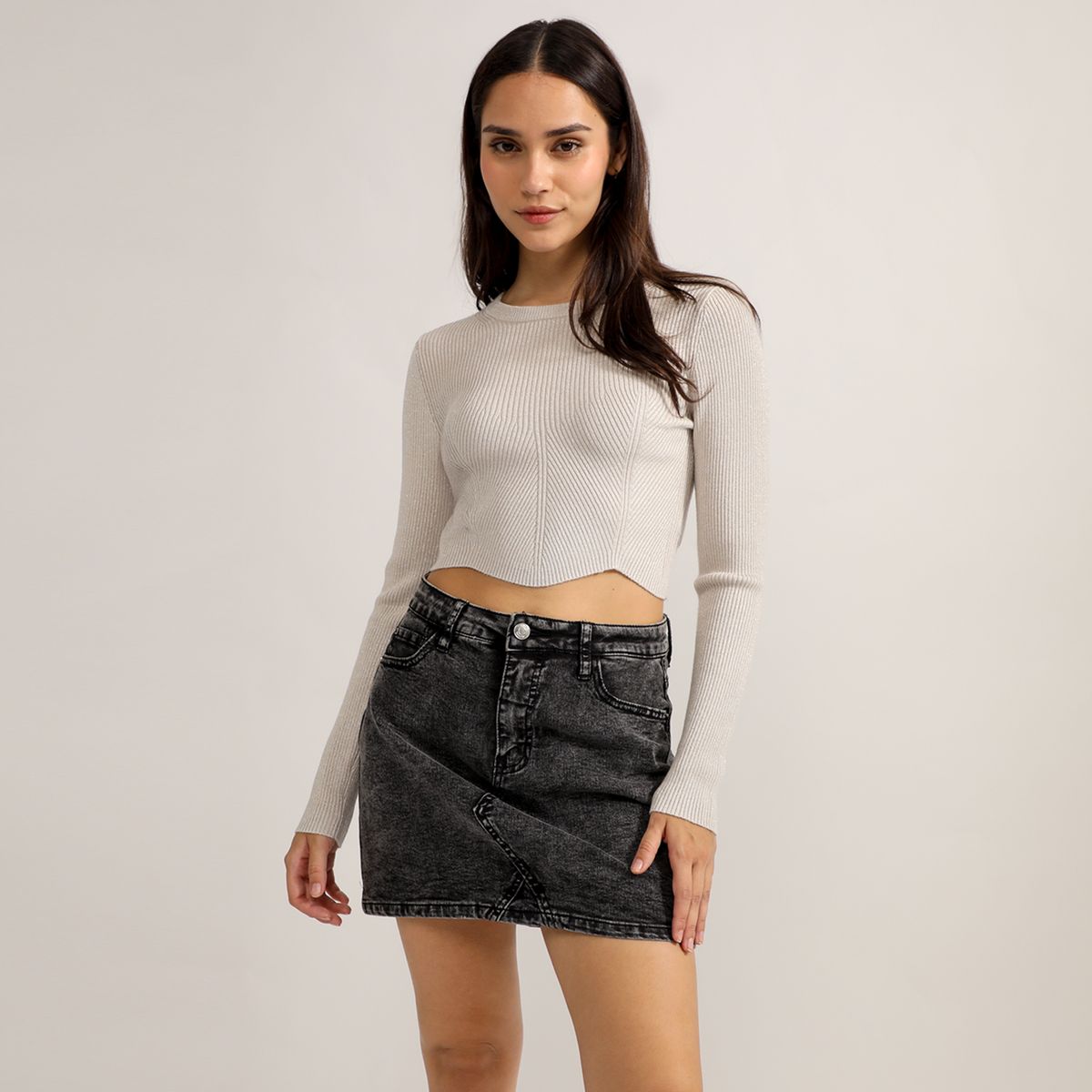 SYBILLA - Chompa Manga Larga Mujer Sybilla