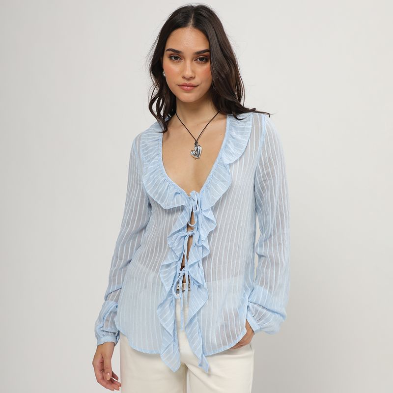 SYBILLA - Blusa Manga Larga Mujer Sybilla