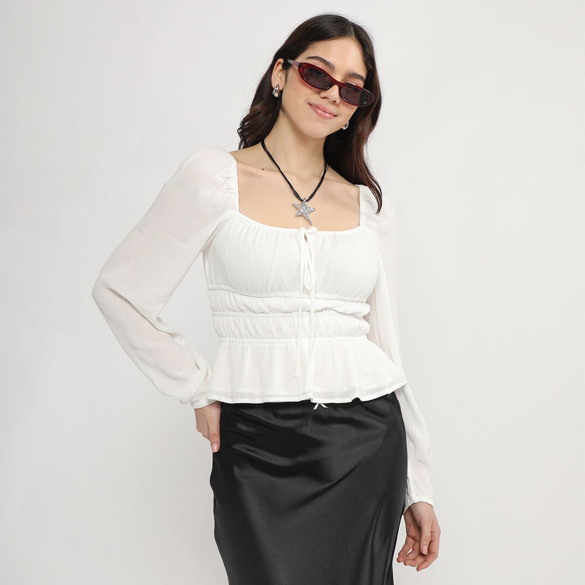 SYBILLA - Blusa Casual Mujer Sybilla