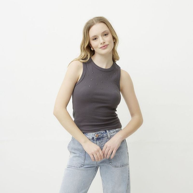 SYBILLA - Polo Sin Mangas Mujer Sybilla