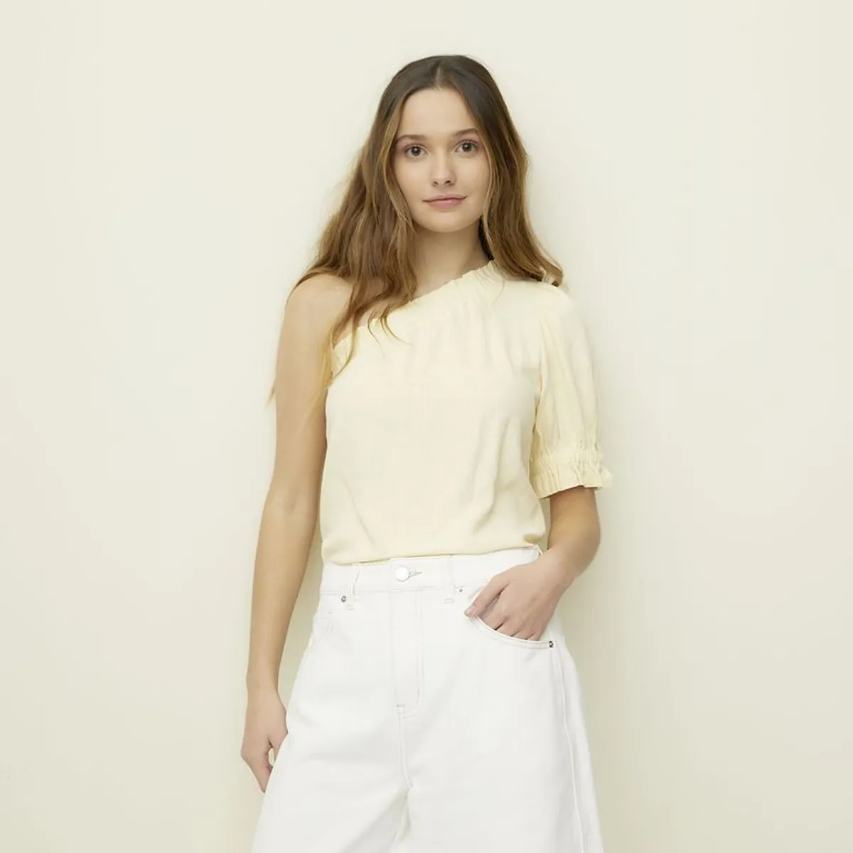 SYBILLA - Blusa Asimétrica Mujer Sybilla