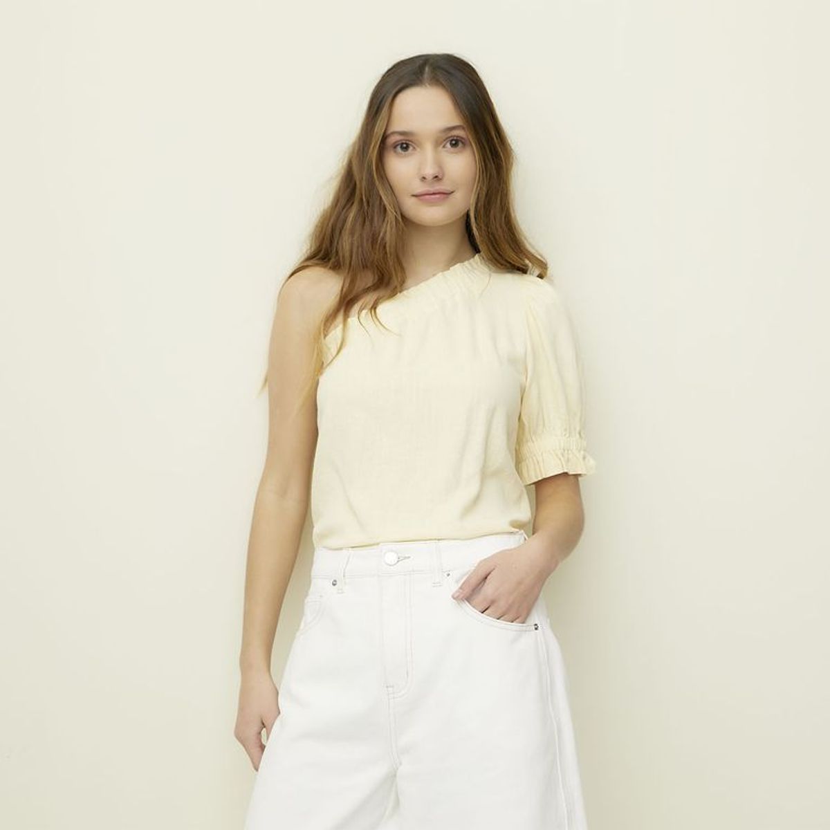 SYBILLA - Blusa Asimétrica Mujer Sybilla