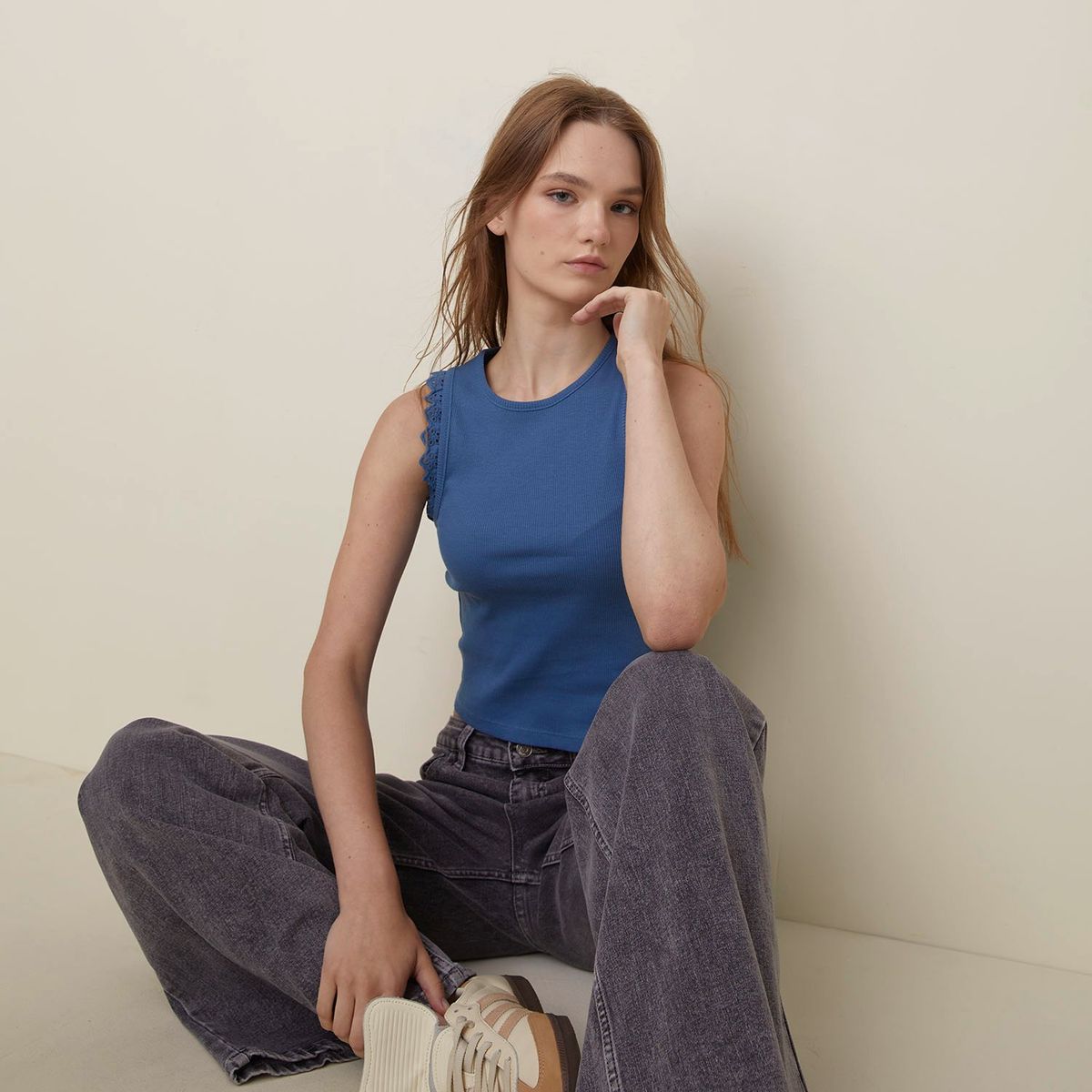 SYBILLA - Polo Sin Mangas Mujer Sybilla