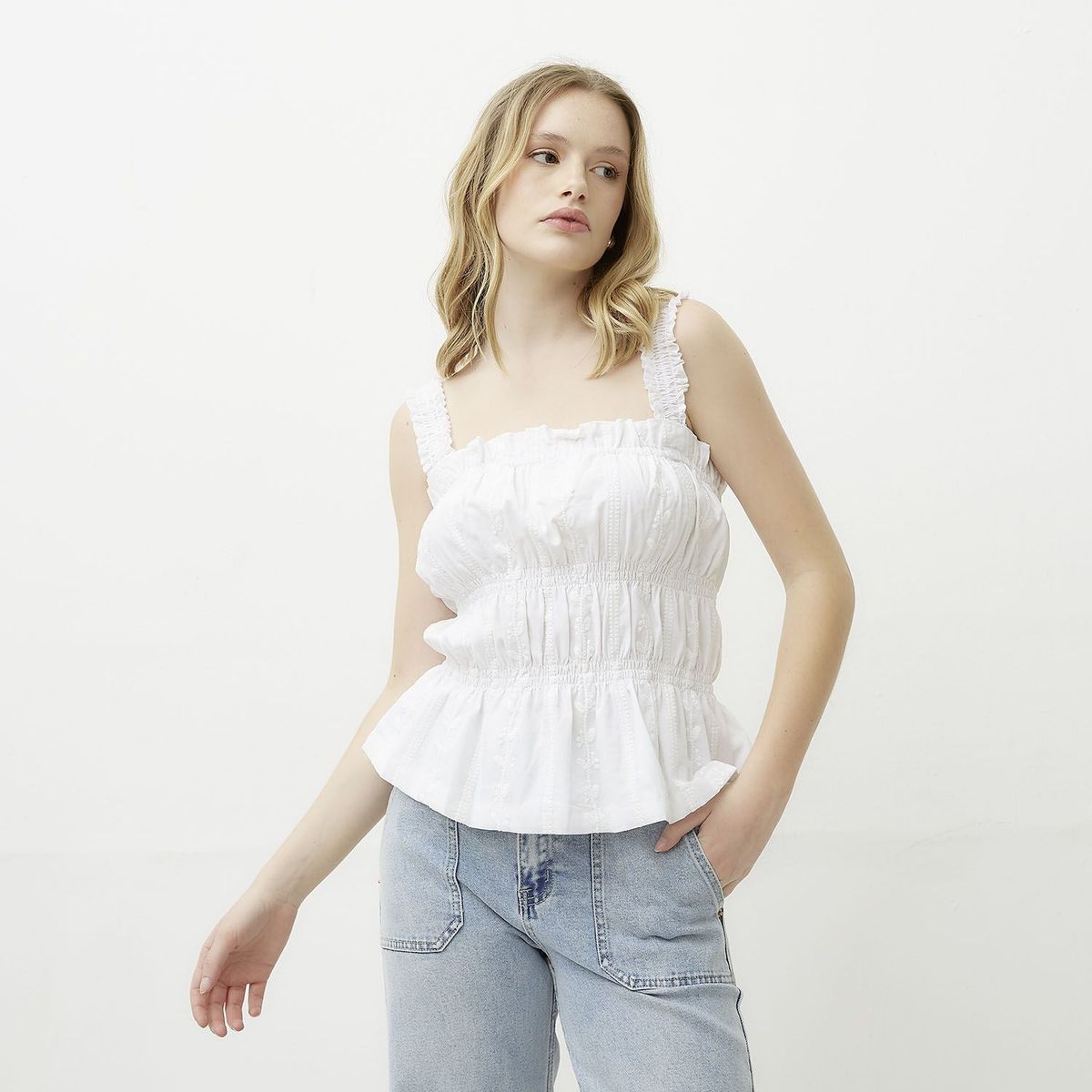 SYBILLA - Blusa Sin Mangas Mujer Sybilla