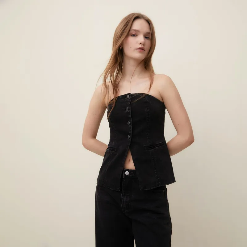 SYBILLA - Chaleco Denim Mujer Sybilla