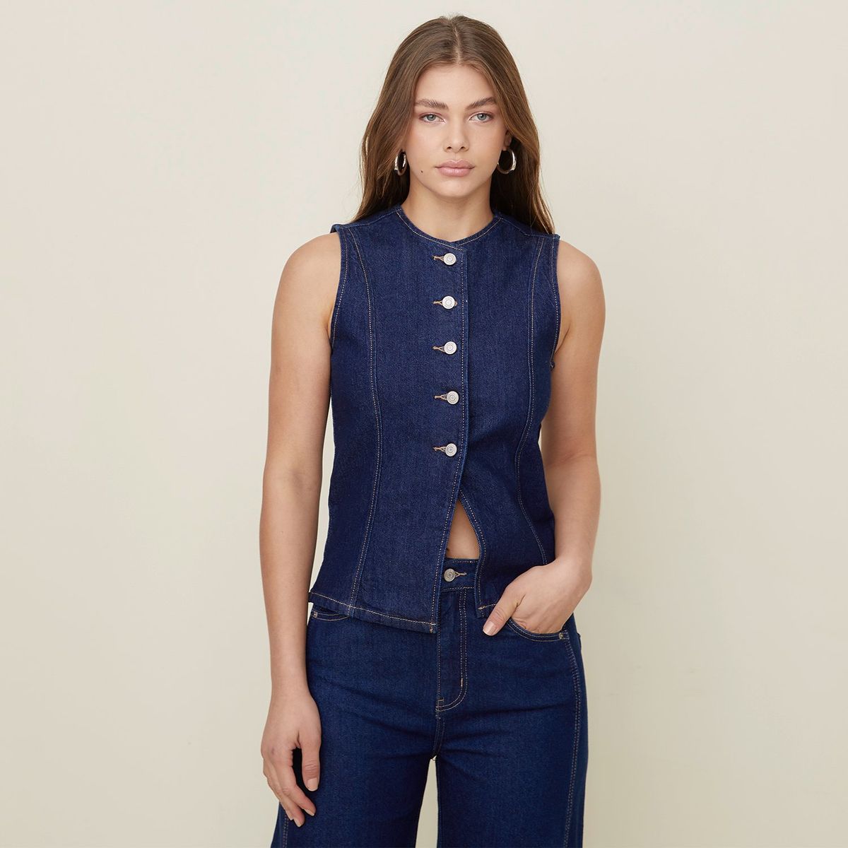 SYBILLA - Chaleco Casual Mujer Sybilla