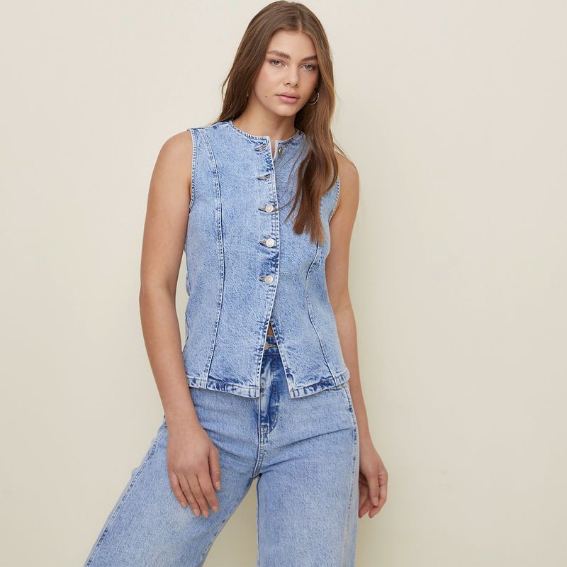 SYBILLA - Chaleco Casual Mujer Sybilla