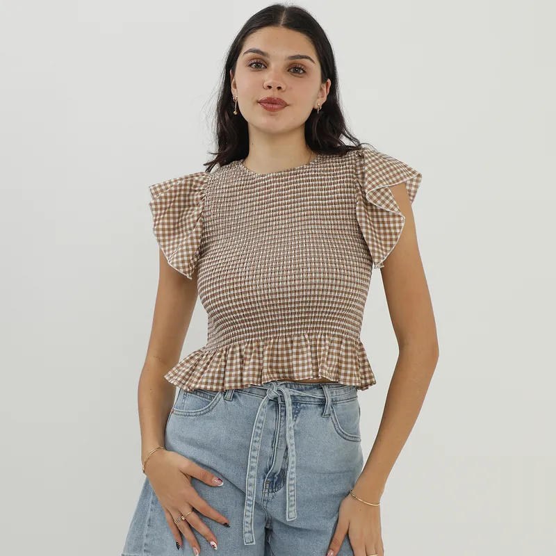 SYBILLA - Blusa Manga Corta Mujer Sybilla