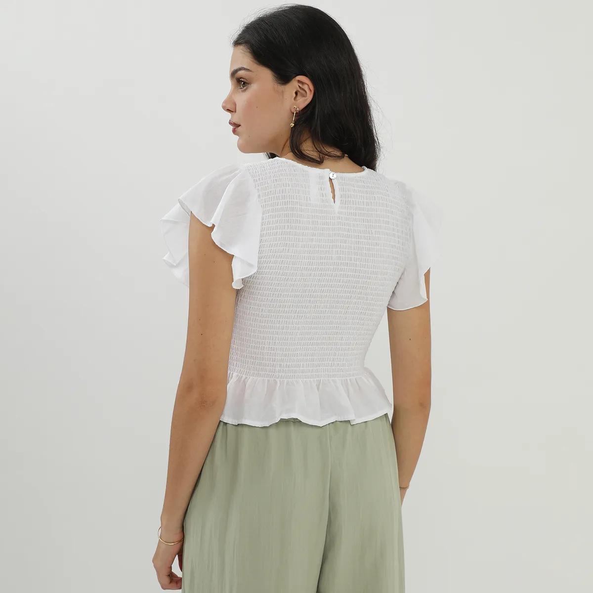 SYBILLA - Blusa Manga Corta Mujer Sybilla