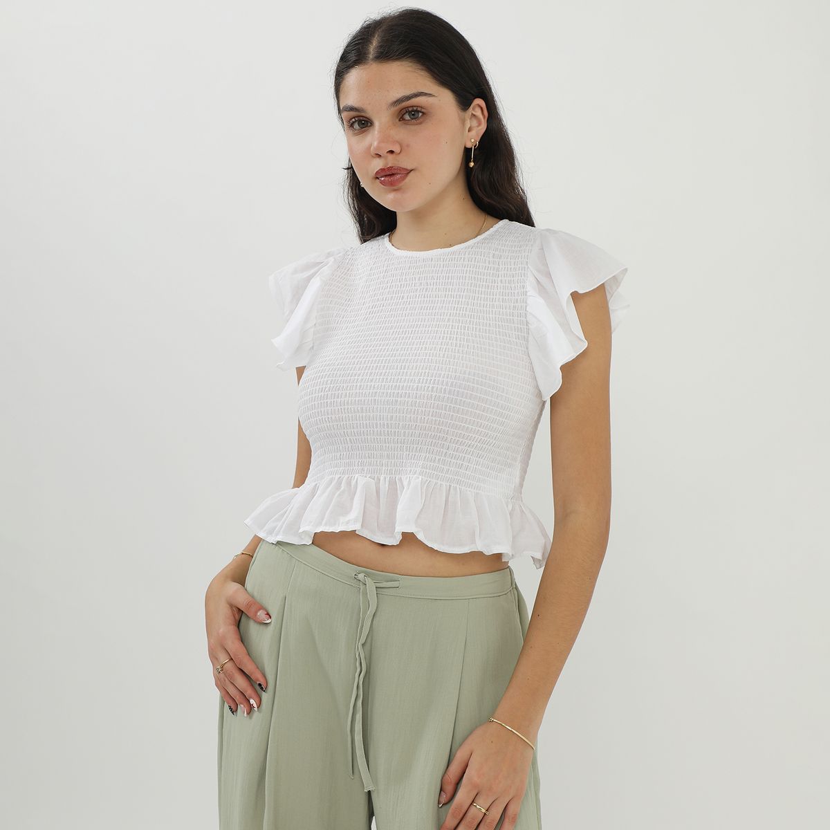 SYBILLA - Blusa Manga Corta Mujer Sybilla