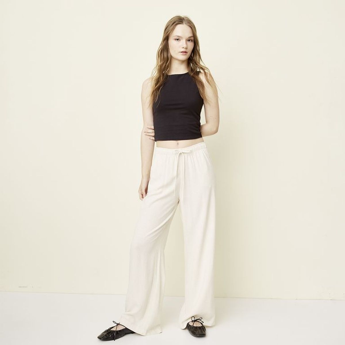 SYBILLA - Pantalón Straight Tiro Medio Mujer Sybilla